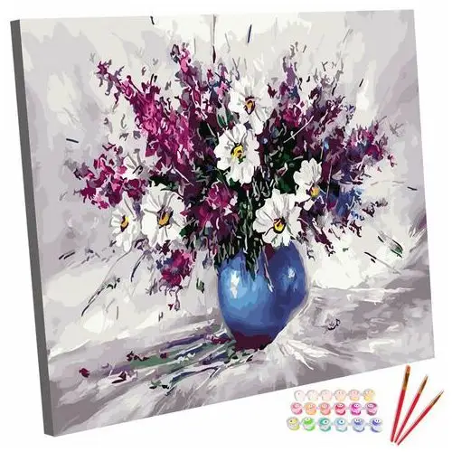 123art Zestaw do malowania po numerach, 40x50 cm, bukiet kwiatów
