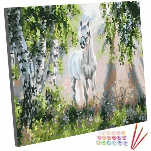 Zestaw do malowania po numerach, 40x50 cm, koń w słońcu 123art