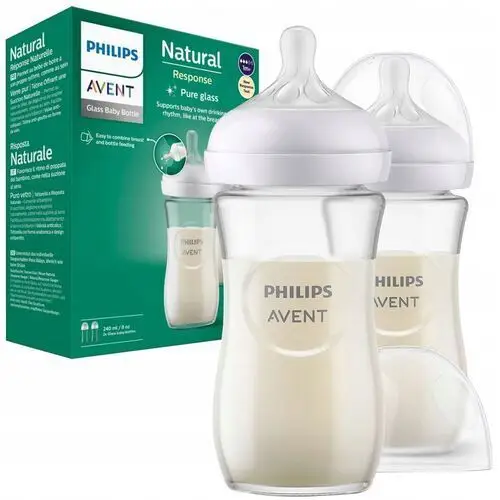 2x Szklana Butelka Do Karmienia Philips Avent SCY933/02 Natural Response