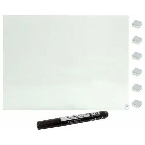 2x3 Tablica magnetyczna suchościeralna szklana ozdobna biała superwhite 70x70 cm