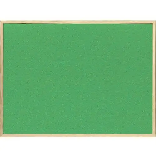 Zielona tablica tekstylna na pinezki 135x80 cm w ramie drewnianej biurowa uniwersalna