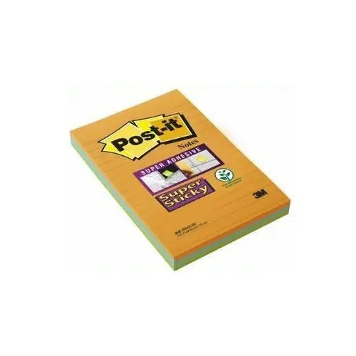 3m poland Karteczki samoprzylepne post-it® super sticky xxl, bangkok, w linię, 101x152mm, 3x45 karteczek