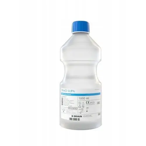 6x Sól fizjologiczna NaCl 0.9% B.Braun 1000ml- Ecotainer