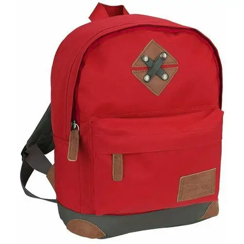 Plecak szkolny dla chłopca i dziewczynki czerwony Abbey, kolor czerwony