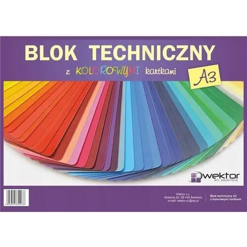 Blok rysunkowy A3/8K kolorowy (10szt)