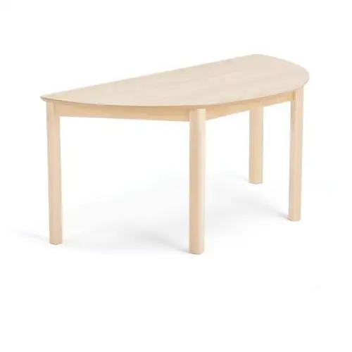 Stół dla dzieci ZET, półokrągły, 1200x600x550 mm, brzoza