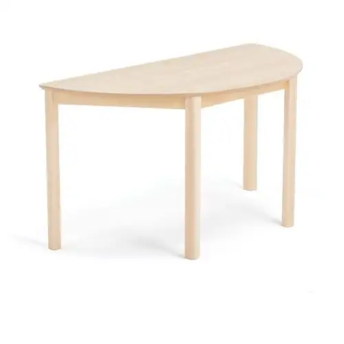 Stół dla dzieci zet, półokrągły, 1200x600x630 mm, brzoza Aj produkty