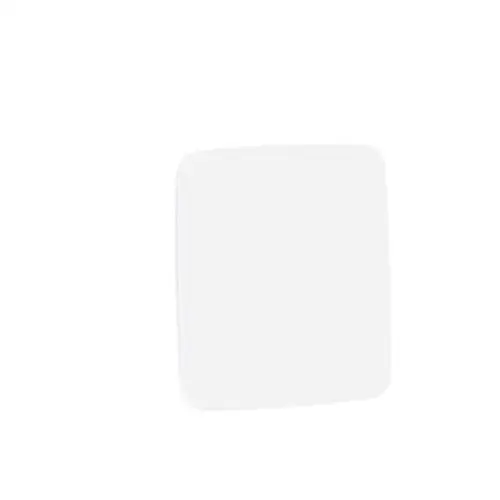 Szklana tablica suchościeralna STELLA, zaokrąglone narożniki, 500x500 mm, biały, 380213