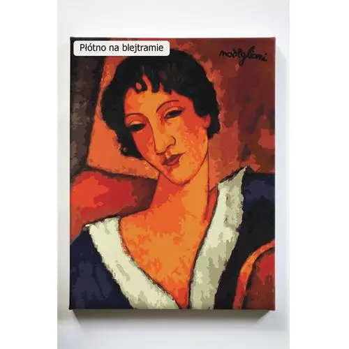 Cora Madou, kobieta, portret, malarz, Amedeo Modigliani, malowanie po numerach, blejtram