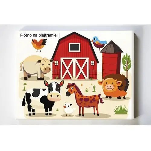 Na mojej farmie, zwierzęta, farma, dla dzieci, malowanie po numerach