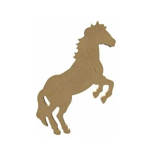 Aladine , dekoracja z mdf koń stojący dęba 10x18cm