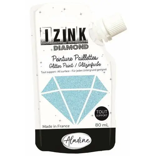 Aladine Farba brokatowa, błękitna, 80 ml