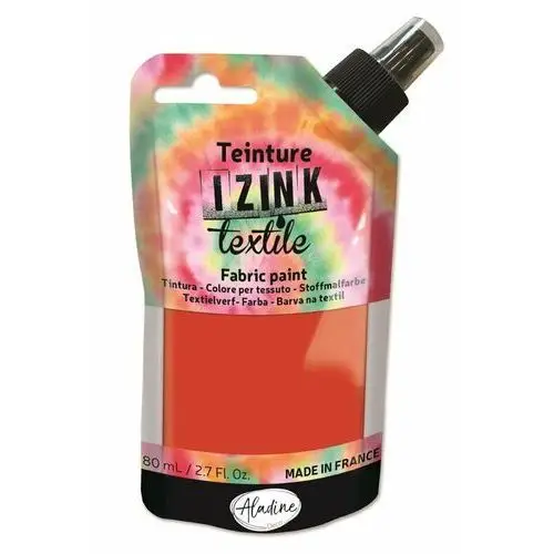 Farba płynna do tkanin 80ml Czerwona