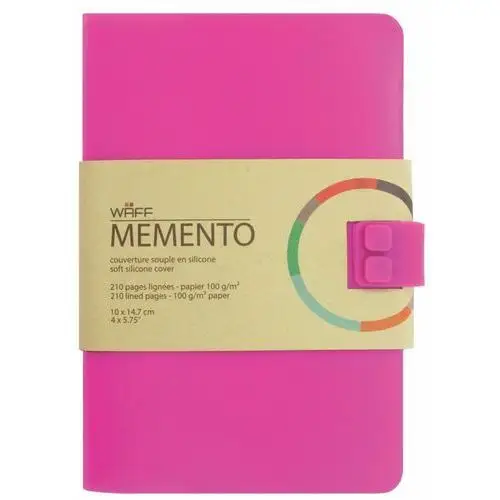 Notes Memento, A6, fuksjowy