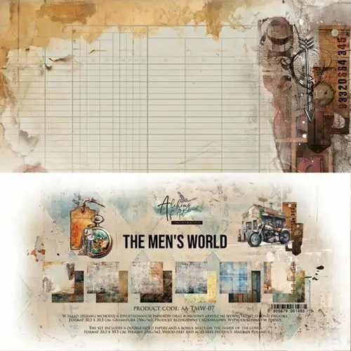 Blok papierów Alchemy of Art - THE MENS WORLD - 30x30