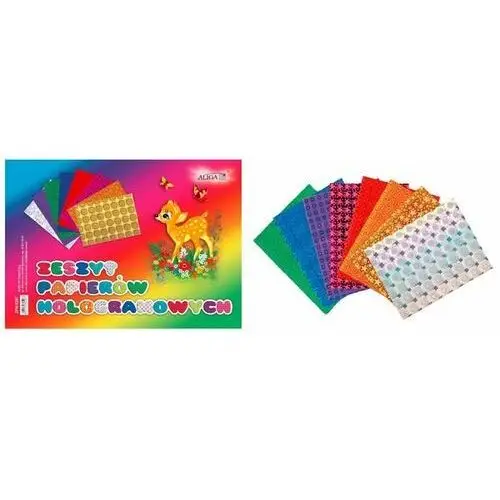 Aliga Zeszyt papierów kolorowych holograficznych b4 zph-5287