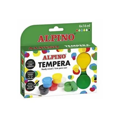 Alpino Farby tempera 16ml x 6 kolorów