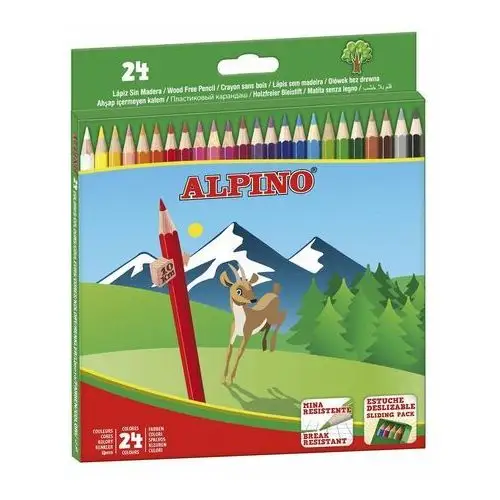 Alpino Kredki ołówkowe 24 kolory classic