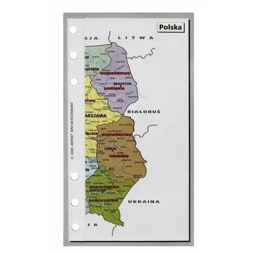 Antra Wkład do organizera a5 mapa polski , antra