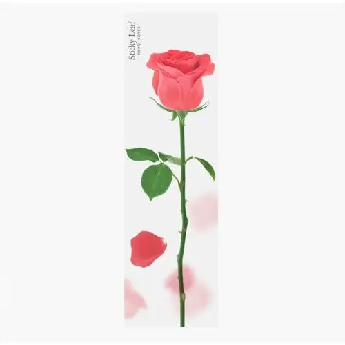 Appree , karteczki, samoprzylepne pionowe róża czerwona