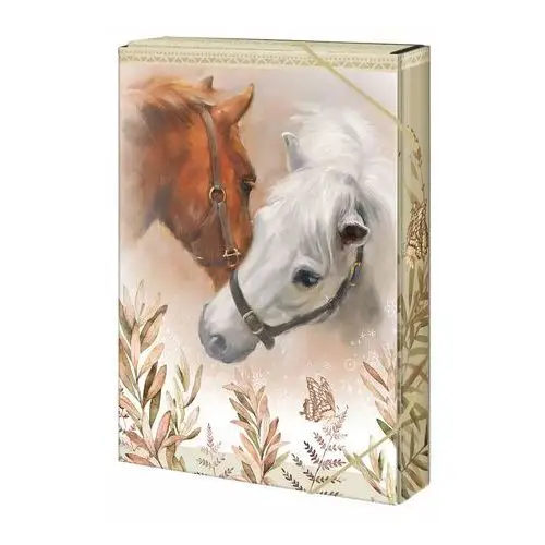 Box na dokumenty, teczka 4 cm, konie kolekcja horses & me Argus