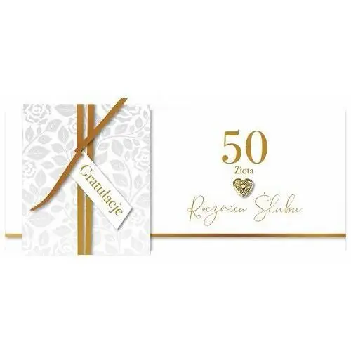 Armin Karnet okolicznościowy, 50 rocznica ślubu - złota, kpas 64