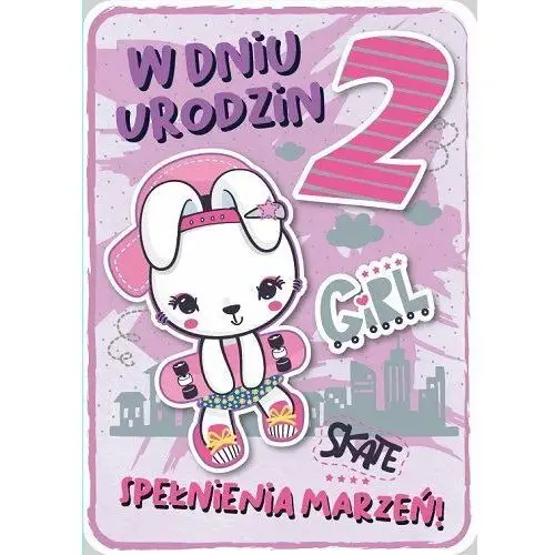 Kartka na 2 urodziny dla dziewczynki gm 684 Armin
