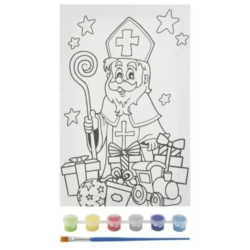 Obraz do malowania świąteczna kolorowanka + farby Artmaker