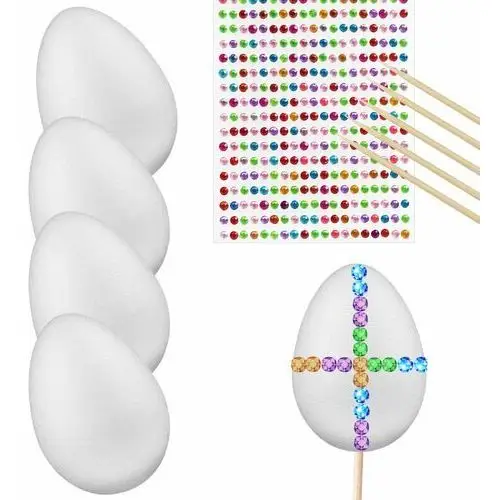 Artmaker Zestaw do dekoracji jajek pisanek z kryształkami diamencikami 4szt kolorowe