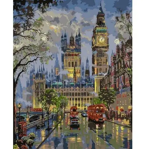 Artnapi 40x50cm Malowanie Po Numerach - London Big Ben - Bez Ramy