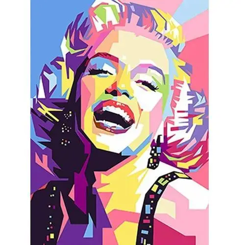 40x50cm malowanie po numerach - marilyn monroe - na drewnianej ramie Artnapi