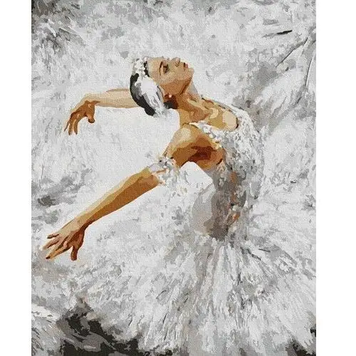 Artnapi 40x50cm Obraz Do Malowania Po Numerach Na Drewnianej Ramie - Biały łabędź