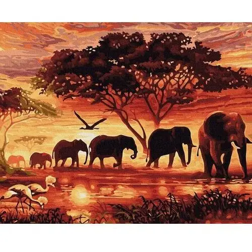 Artnapi 40x50cm obraz do malowania po numerach na drewnianej ramie - duch afryki