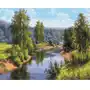 Artnapi 40x50cm Obraz Do Malowania Po Numerach Na Drewnianej Ramie - Letni krajobraz Sklep