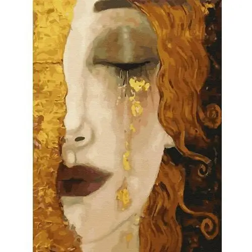 Haft Diamentowy Bez Ramy Gustav Klimt. Złote Łzy 30x40 Mozaika Diamentowa 5d