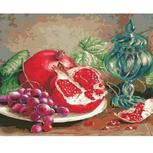 Granaty i winogrona - malowanie po numerach 50x40 cm Artonly
