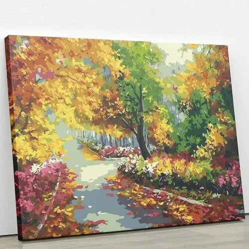 Kolorowa jesień - Malowanie po numerach 30x40 cm