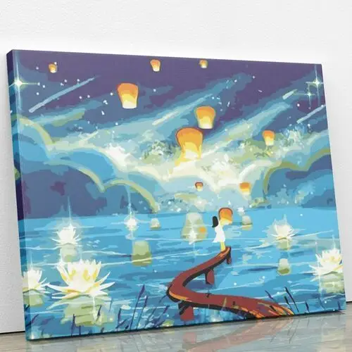 Lampiony w drodze do nieba - malowanie po numerach 30x40 cm Artonly