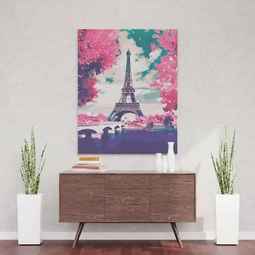 Artonly Paryż w różu - malowanie po numerach 30x40 cm