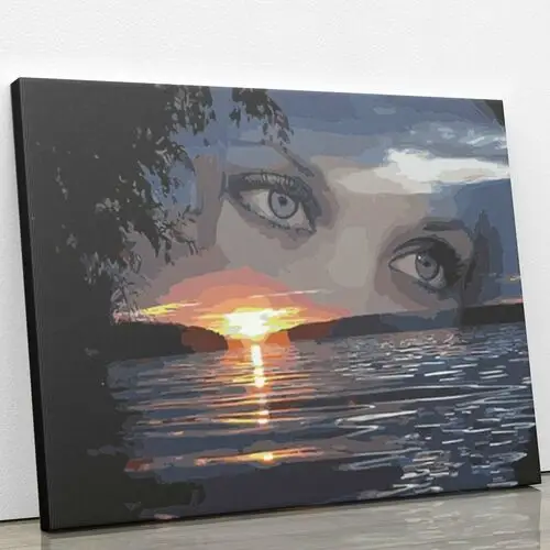 Artonly Spojrzenie na jezioro - malowanie po numerach 50x40 cm