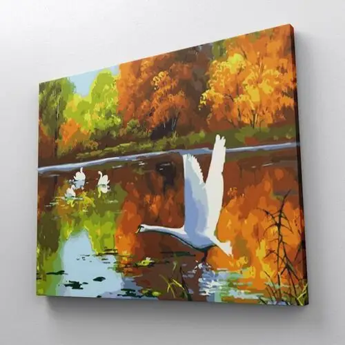 Artonly Wodne życie ptaków - malowanie po numerach 50x40 cm