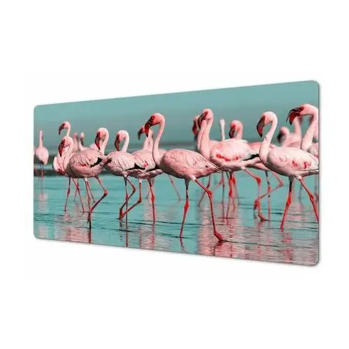 Artprintcave Do wnętrz podkładka na biurko różowe flamingi woda