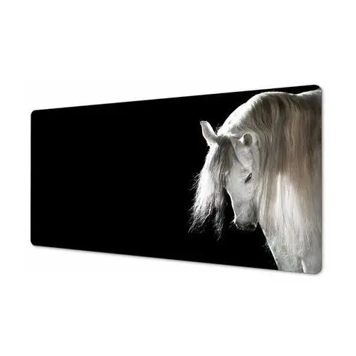 Mata na biurko 120x60 wzór ozdobna Biały koń rumak, ArtprintCave