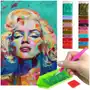 Haft diamentowy , obraz diy 5d, diamond painting, mozaika diamentowa 40x60cm (abstrakcyjna marilyn monroe) + zestaw akcesoriów Artulio Sklep