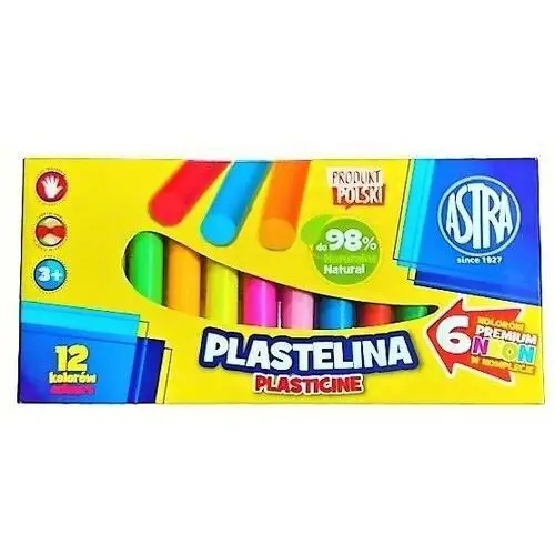 Astra art-pap Plastelina astra 12 kolorów