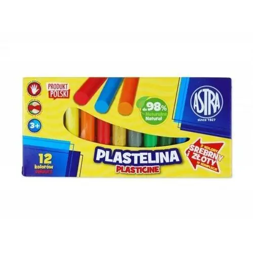 Astra art-pap Plastelina okrągła astra 12 kolorów