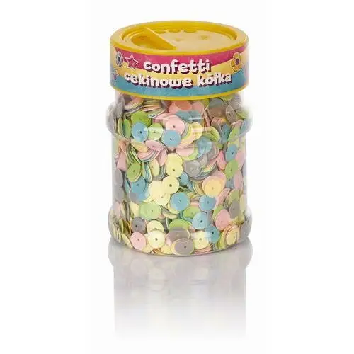 Confetti cekinowe kółka Astra Creativo Pastel - mix kolorów 100g