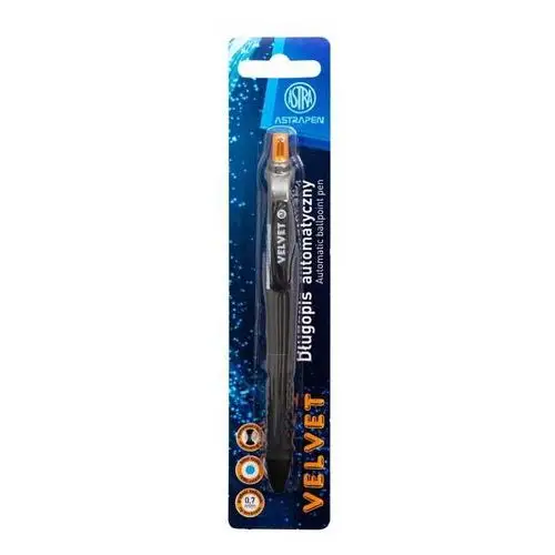 Astra Długopis automatyczny velvet 0.7 mm pen z ergonomicznym uchwytem, blister 1 szt