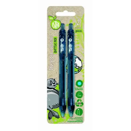 Długopis z butelki 1,0 mm eco , blister eco 2 szt. Astra