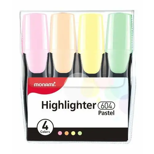 Astra Gruby zakreślacz highlighter 604 zestaw 4 kolorów pastelowych